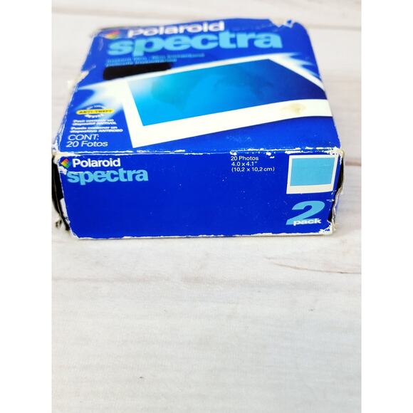 Vintage Polaroid Spectra Instant Film 1 Pack 10 Photos USA Expired 2004 Open Pkg - Picture 8 of 8